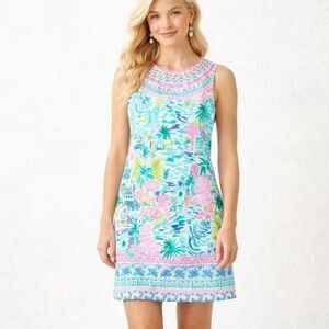 Lilly Pulitzer Gellar Shift Private Island Palm Dress